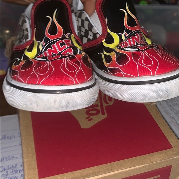 SOLD Vans flames size 9.5 toddler SOLD - Picture 2 of 8